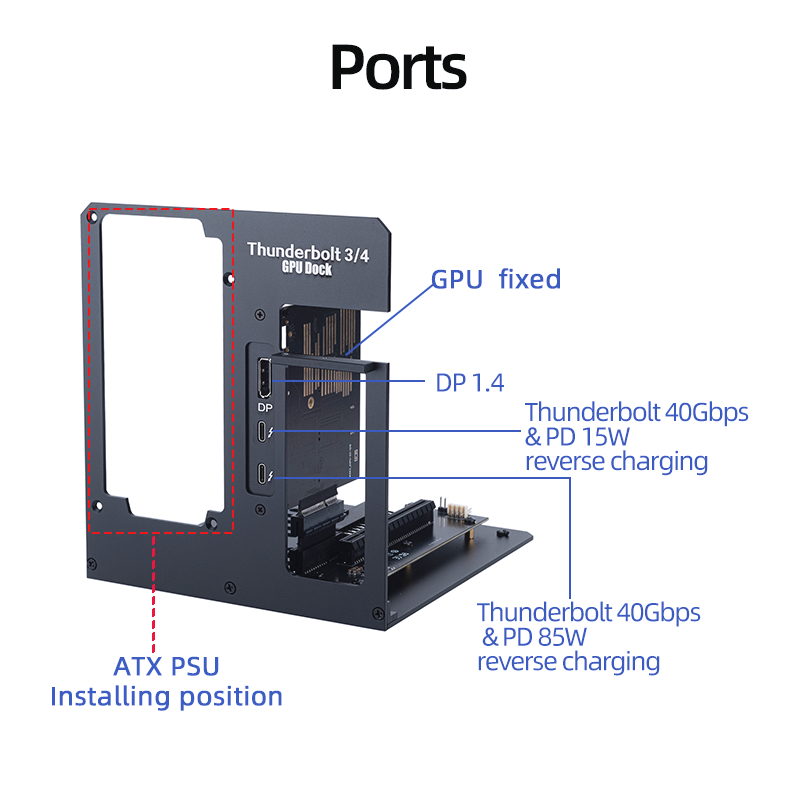 Base de GPU Externa EGPU Thund - Gpu External Dock Egpu Thunderbolt 4 reseña y precio
