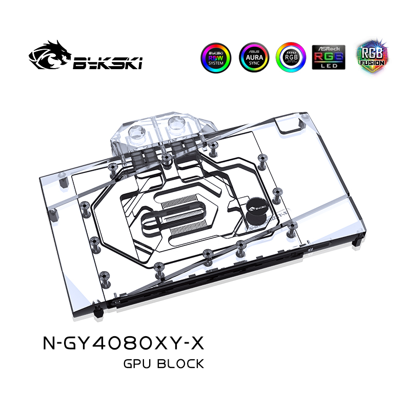 Bloque de GPU Bykski para tarj - Rtx 4080 Water Cooling Block reseña y precio
